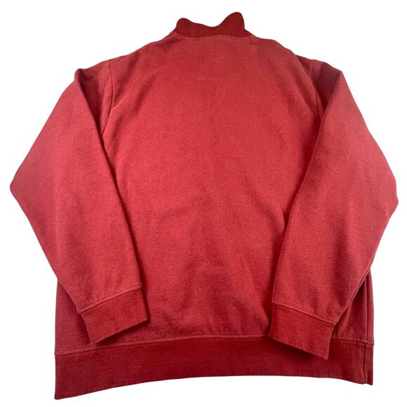 Orvis Orange Red Men's Pullover Quarter Zip Soft XL Comfort X Outdoor Active - Picture 2 of 8